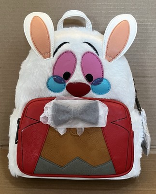Disney Loungefly Mini Backpack Alice in Wonderland White Rabbit