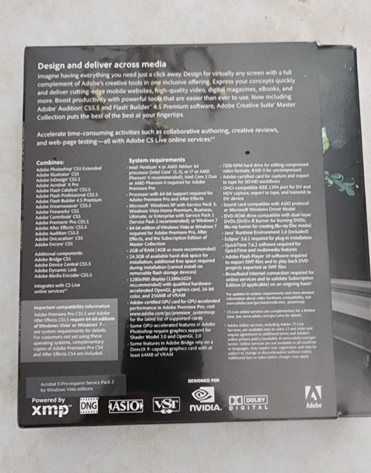 Adobe Creative Suite CS5.5 Master Collection, Windows