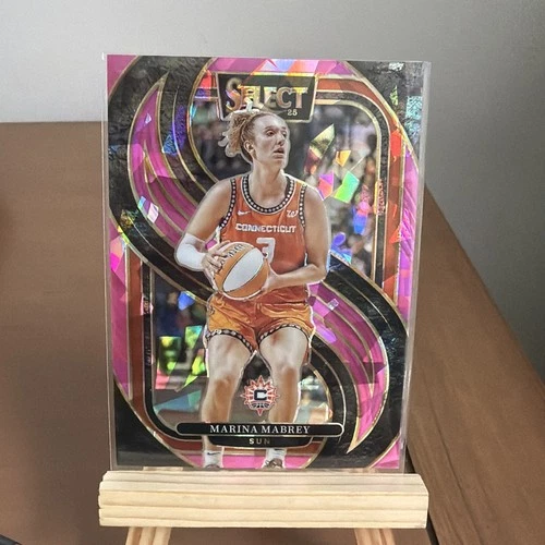 2025 Panini Select WNBA Marina Mabrey Premier Level Pink Ice Prizm #137