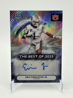 Eric Singleton Jr. 2025 Bowman Best U The Auto #BOA-ESI Tigers