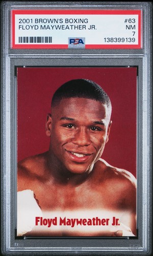 2001 BROWN'S BOXING #63 FLOYD MAYWEATHER JR. PSA 7