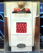 2007 Patrick Willis Leaf Certified Materials Jersey Patch Rookie Card /1499. rookie card picture