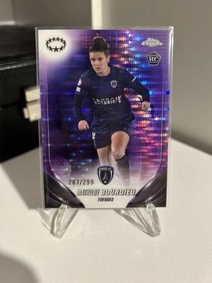 2023-24 Topps Chrome Women s UEFA - Mathilde Bourdieu Rookie Purple Pulsar /299