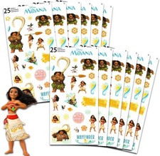Moana Party Favors for Boys  Girls Bundle  12 Pack Moana Sticker Sheets for Ki
