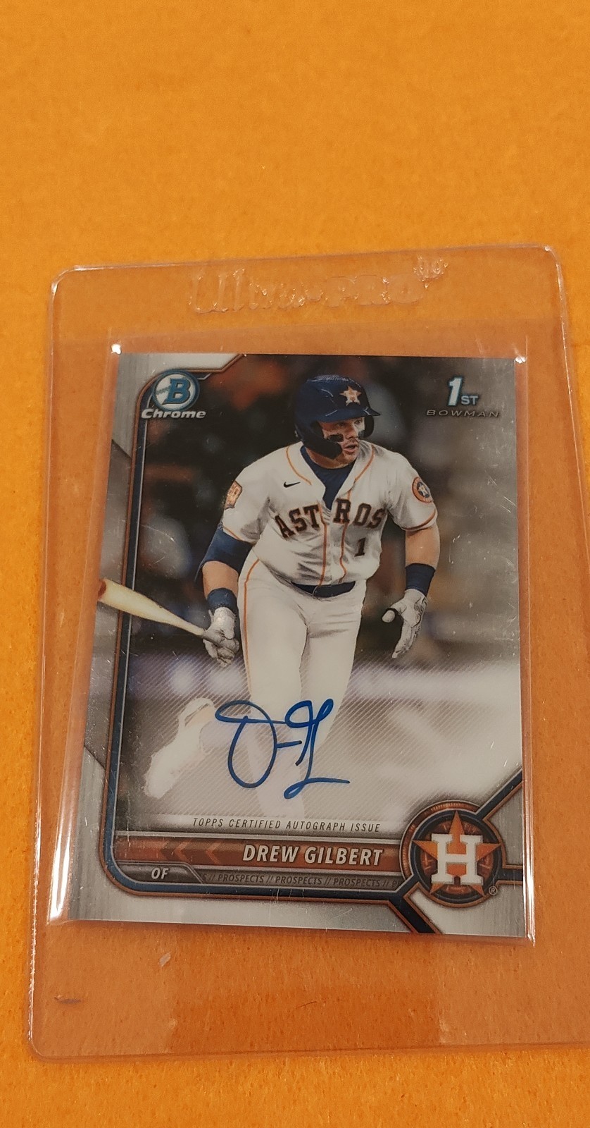 2022 Bowman Draft - Chrome Draft Pick Autographs Drew Gilbert #CDA-DG (AU, RC)