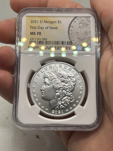 2021-D NGC MS70 MORGAN Silver $1 Dollar Coin Denver Mint FDOI First Day Of Issue