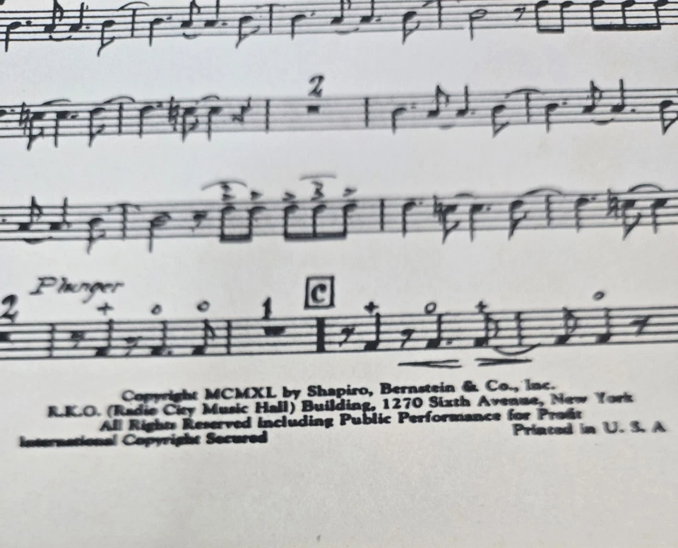 Earle Hagen Harlem Nocturne 1940 Ray Noble+Orchestra-14 instruments sheet music - Image 4 of 4