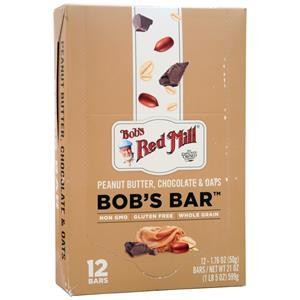 Батончик Bobs Red Mill с арахисовым маслом шоколадом и овсяными хлопьями 12 батончиков 5090₽