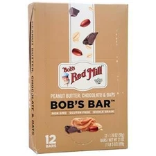 Bob's Red Mill Bob's Bar Peanut Butter, Chocolate & Oats 12 bars