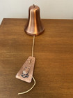 Gregorian Copper Bell w/Owl Wind Chime 100% copper Usa Made