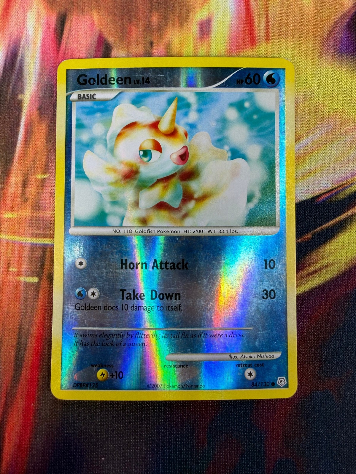 Goldeen 84/130 LP Reverse Holo Diamond & Pearl 2007 Pokemon TCG