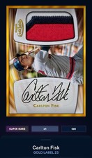 23 Topps Bunt DIGITAL Gold Label Golden Greats SigRelic SUPER RARE Carlton Fisk