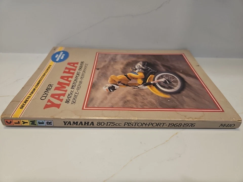 Manual de mantenimiento de reparación de puerto de pistón Clymer Yamaha 1968-1976 Yz80 Yz175 Foto 2 de 4