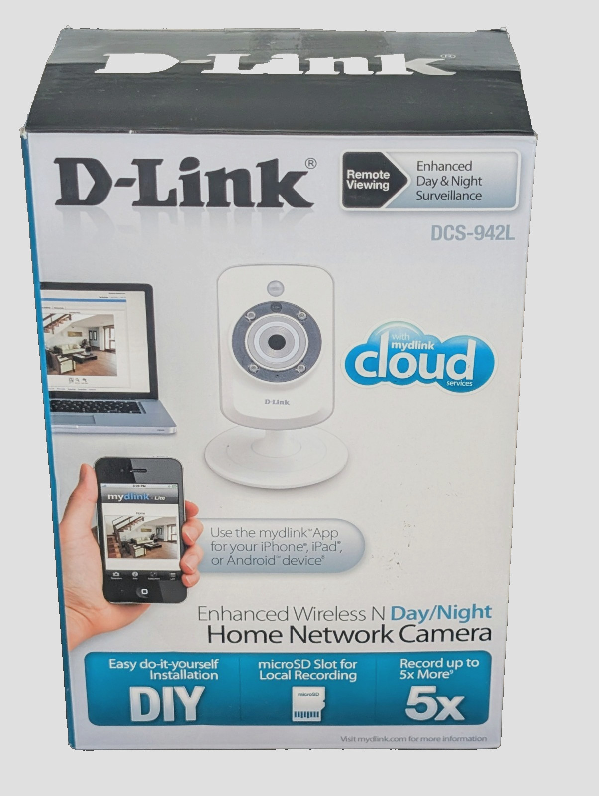 D-Link DCS-942L Wireless IP Camera Night Vision Motion Detec