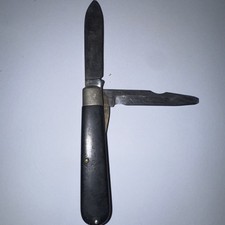 Vintage Camillus USA Pocket Knife 2-Blade | Black Handle | Made in USA