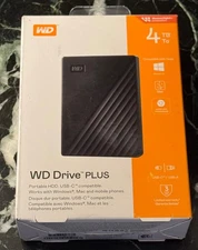 WD Drive Plus 4TB - Portable External USB Hard Drive -
