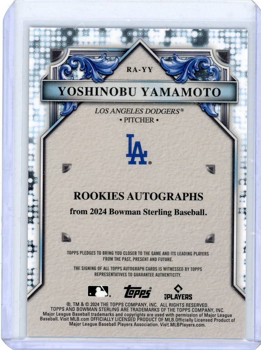 2024 Bowman Sterling - Rookies Autographs Yoshinobu Yamamoto