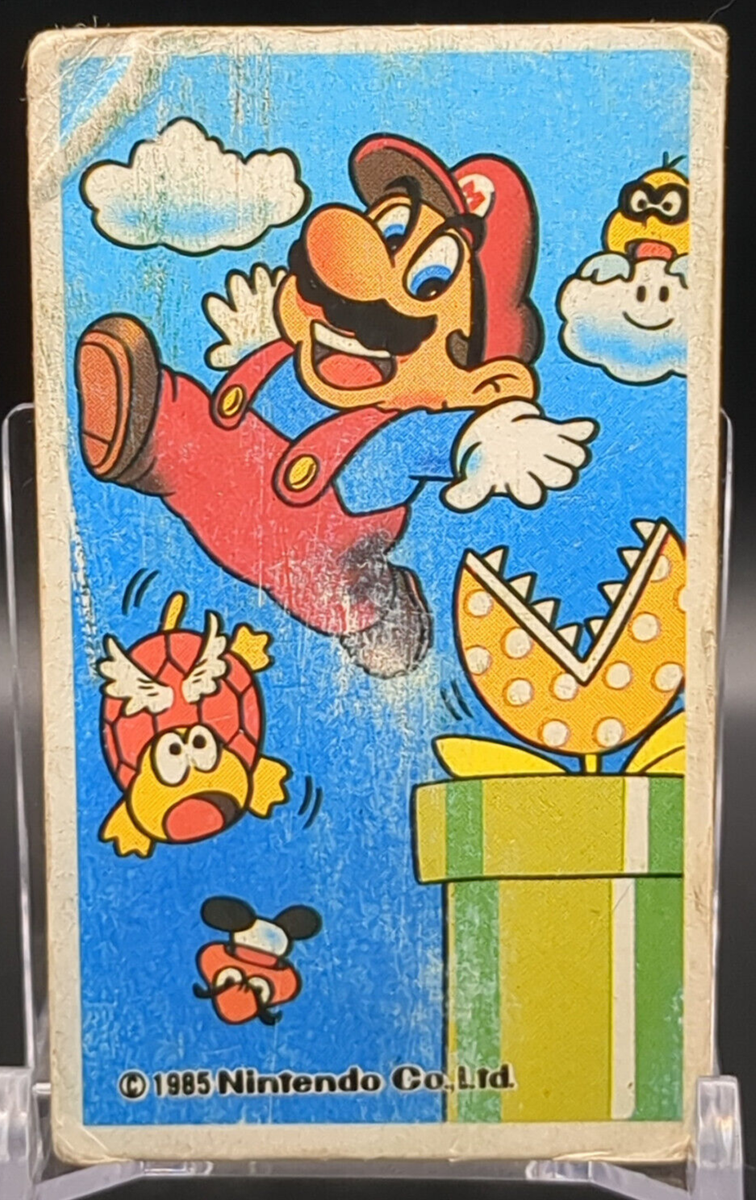 MARIO Piranha Plant SUPER MARIO BROS Card Menko 1985 Nintendo
