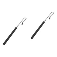  2 Count Black Iron Plastic Professional Hand Puppet Joystick Parent-child