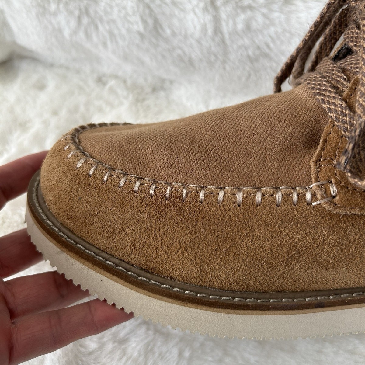 Sanuk Men Cozy Vibe Mid Sm Primo Boot Sz 10 Suede Color  display picture 1