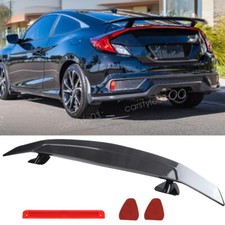 For 16-20 Honda Civic Coupe 46 Gt Style Carbon Style Rear Trunk Spoiler Wing