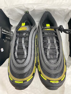 Undefeated x Nike Air Max 97 black Volt DC4830-001 Men Size US 9