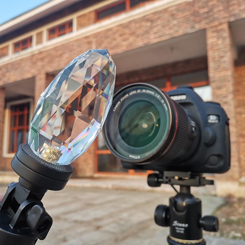 Camera Lens Crystal Prism Filter With Stand Bracket Photography Rainbow Studio - Picture 6 of 9