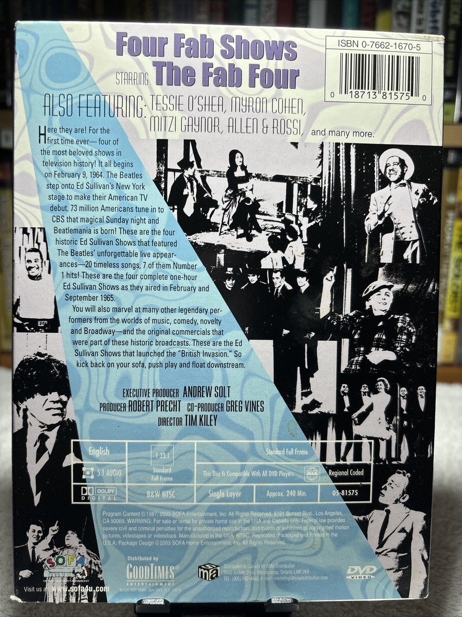 ミュージック Four Complete Historic Ed Sullivan Shows Amazon.com: The Four Complete Historic Ed Sullivan Shows