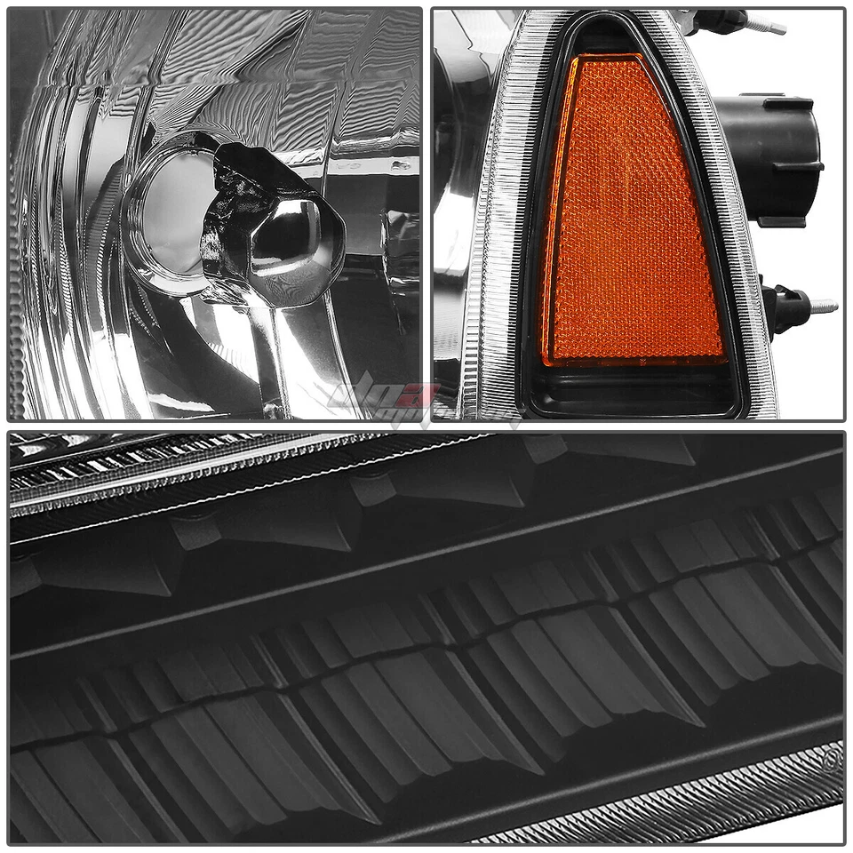 PARA 1999-2004 F250 F350 SUPER DUTY FARO LED INTERMITENTE LÁMPARAS NEGRO/ÁMBAR Foto 3 de 4