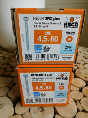700 Stück HECO-TOPIX-plus Dielenschrauben, Schraube, Diele, 4,5x60