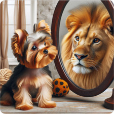 Adesivo vinile Carino Yorkshire Terrier yorkie cane 100% impermeabile - molte misure