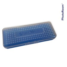 Vintage 90s Spacemaker Long Pencil Box Blue  Clear 12  