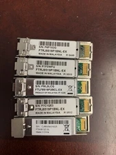 Lot of 5 Extreme Networks Certified SX Mini-SBIC Module 4050-00010 850nm SFP SX 