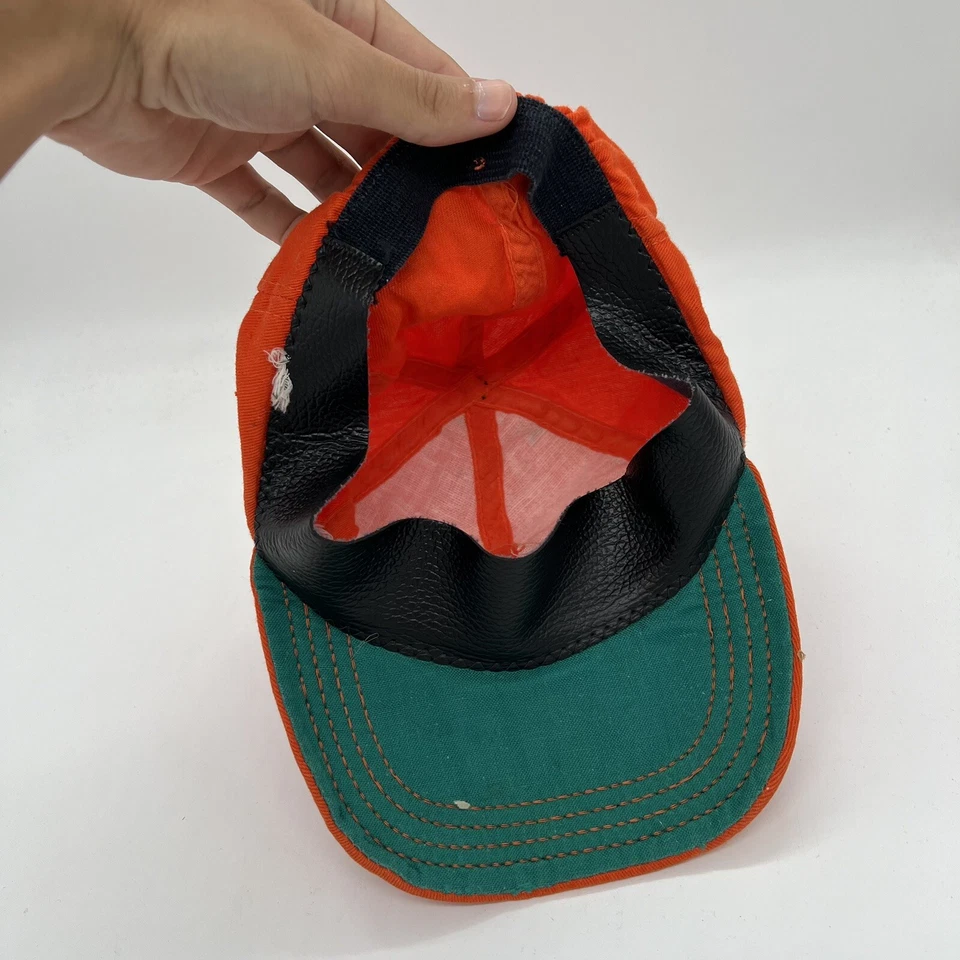 Gorra de béisbol ajustada elástica de colección de los años 60 Houston Astros MLB naranja Foto 4 de 4