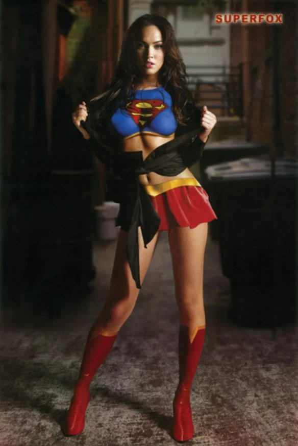 Supergirl Megan Fox 24x36 Poster - Superfox Pose Home Decor Photo Wall Art Print — 第 3/4 张图片