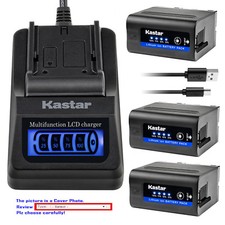 Kastar Battery LCD Quick Charger for Sony NP-F970 CCD-TR500 CCD-TR511 CCD-TR512