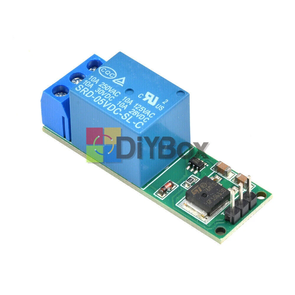 New Arrival 5V Coil Bistable Latching Relay DPDT 30VDC 2A 1A 125VAC