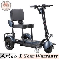 Lightweight 3-Wheel Travel Mobility Scooter 30 Miles 350W 3-Speed 220lb Capacity