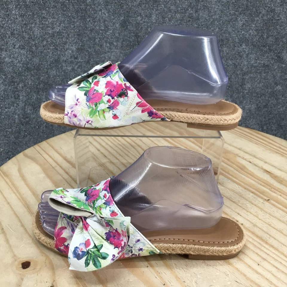 Sandalias Aerosoles Mujer 8 M Buttercup Slide Multicolor Cuero Floral Sin Cordones Foto 2 de 4