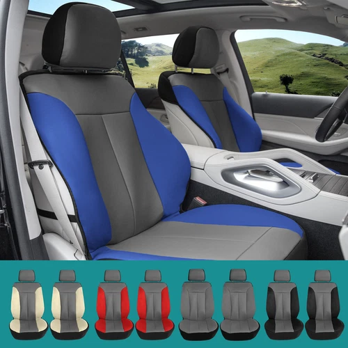 Apex90 Superior Faux Leather Front Car Seat Covers for Cars, Trucks, Vans, SUVs