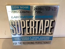 Vintage 70s Realistic Supertape Recording Tape 2400 Ft 7" Reel 44-1879A SEALED