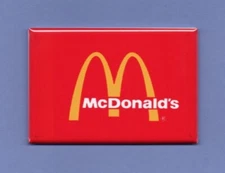 MCDONALDS *2X3 FRIDGE MAGNET* RESTAURANT FAST FOOD HAMBURGER FRENCH FRIES SHAKE 