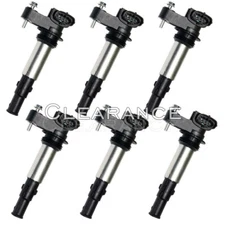 UF375 6 X Ignition Coils for Cadillac SRX CTS STS GMC Acadia Allure 2.8L 3.6L