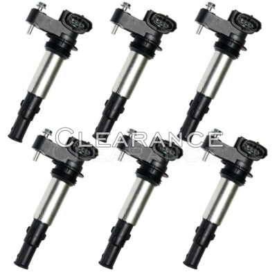 UF375 6 X Ignition Coils for Cadillac SRX CTS STS GMC Acadia Allure 2.8L 3.6L
