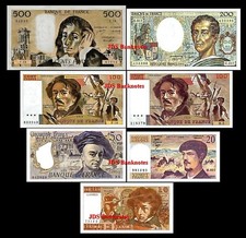 10,20,50,100,100,200,500 Fr. - Edition 1968 - 1997 - Reproduction - 02