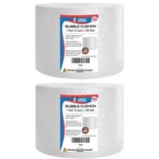 200 feet Bubble Cushioning Wrap Roll Small Bubble 12" Wide Perforated Every 12"