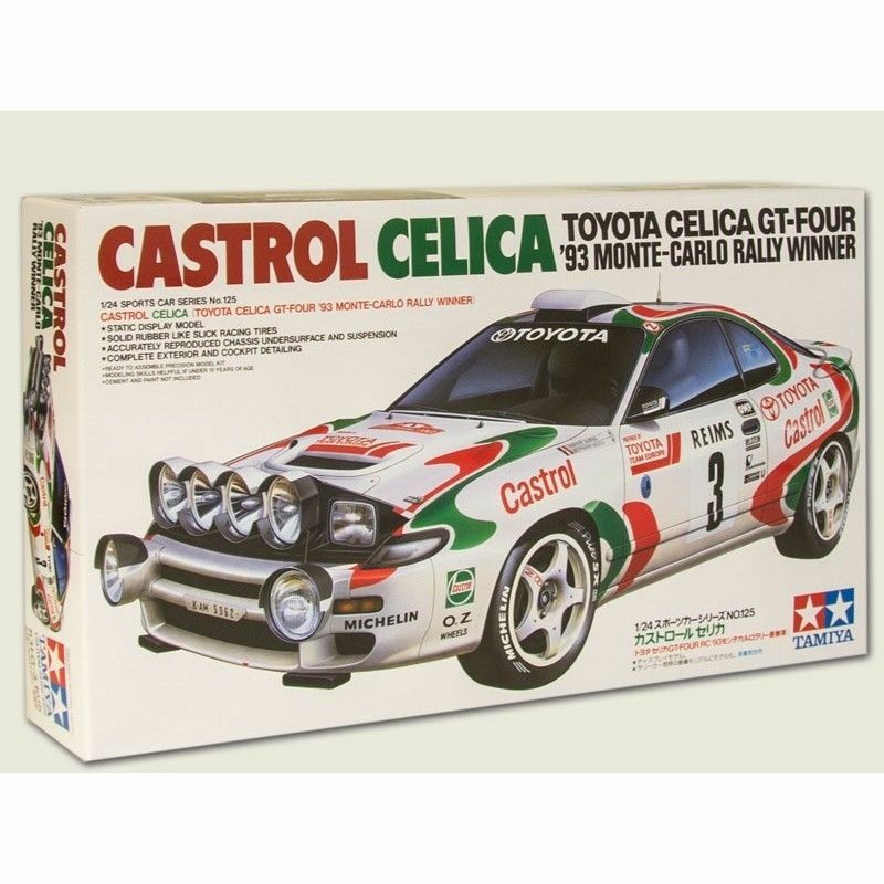 【新品】TAMIYA CASTROL CELICA ボディパーツセット Amazon.com: Tamiya 24125 Castrol Celica 1:24 Car Model Kit