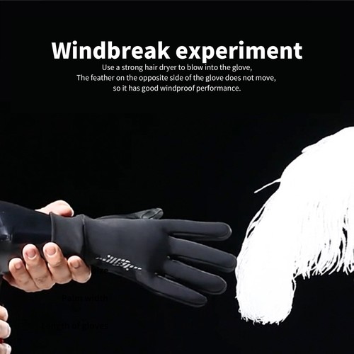 Winter Thermal Cycling Gloves Bicycle Warm Touchscreen Glove Waterproof Riding - Picture 4 of 14