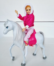 Mattel Barbie Pferd Melody Tawny Champion mit Puppe  Zubehör für Haus