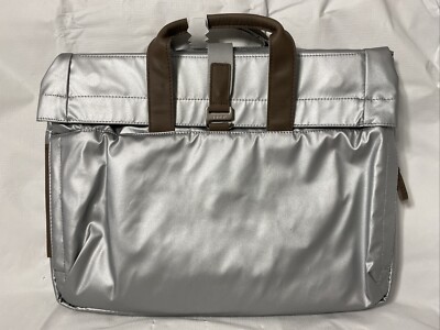 Senz Glenn Shiny Silver Waterproof Laptop Bag Umbrella Pocket